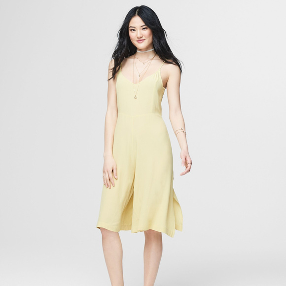 pale yellow jumpsuit